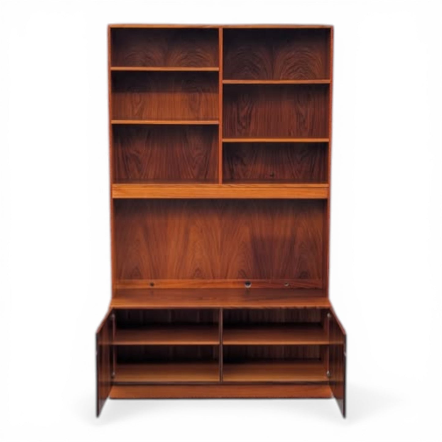 Danish Modern Brazilian Rosewood Bookcase Cabinet