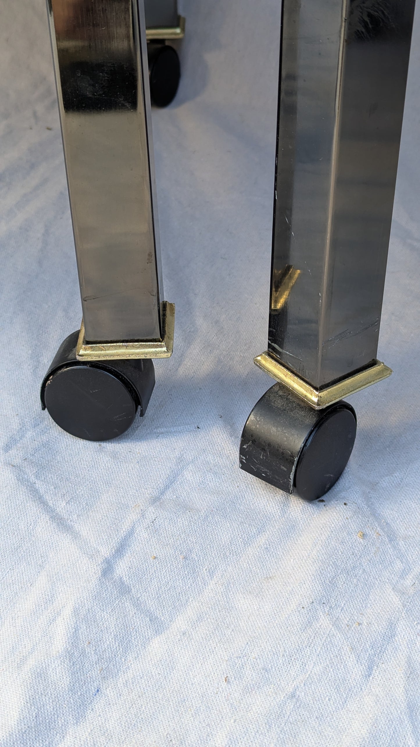 Pair of 1985 DIA "Yoke" Armchairs in Chrome & Dusty Rose