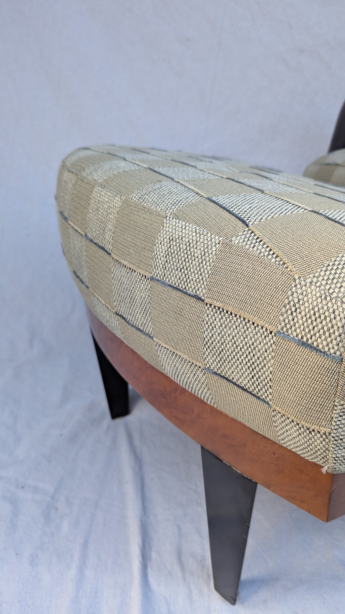 1980s Postmodern Lounge Chair + Ottoman, Adam Tihany for Pace Collection