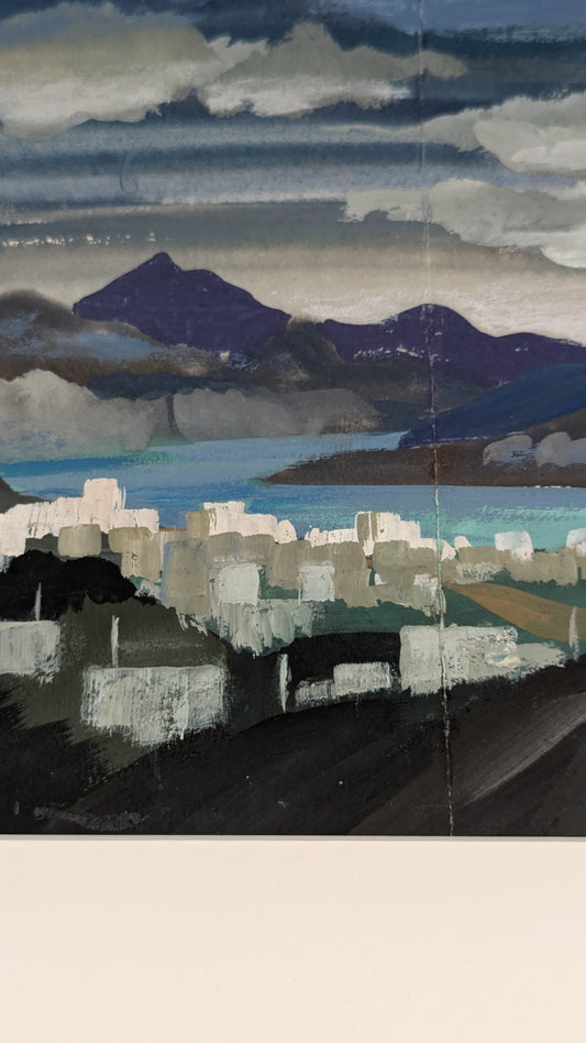 SF Cityscape from the Hills | c. 1940s | Gouache on Paper