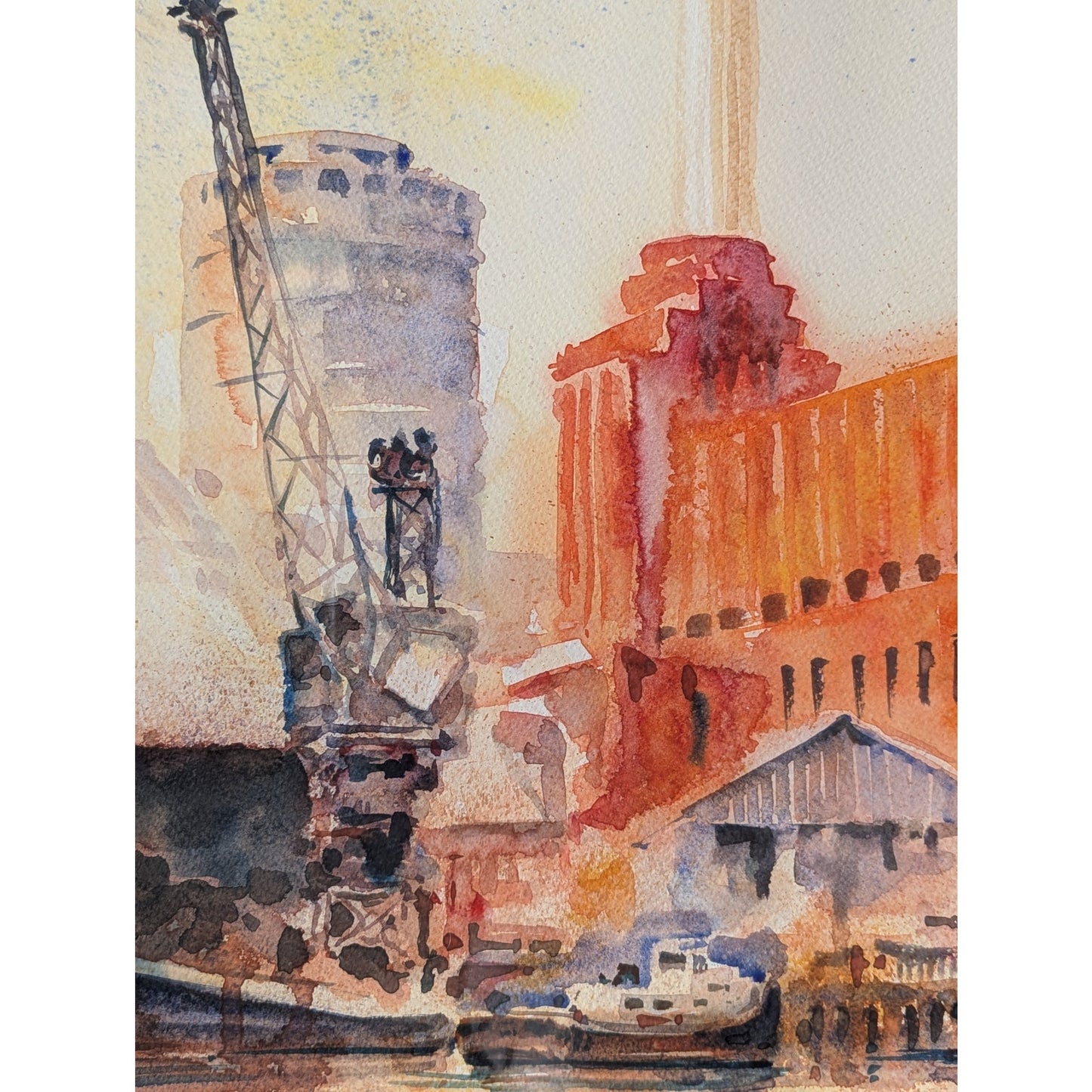 Charles Foster-Hall Battersea Power Station | 1996 | Signed Watercolor