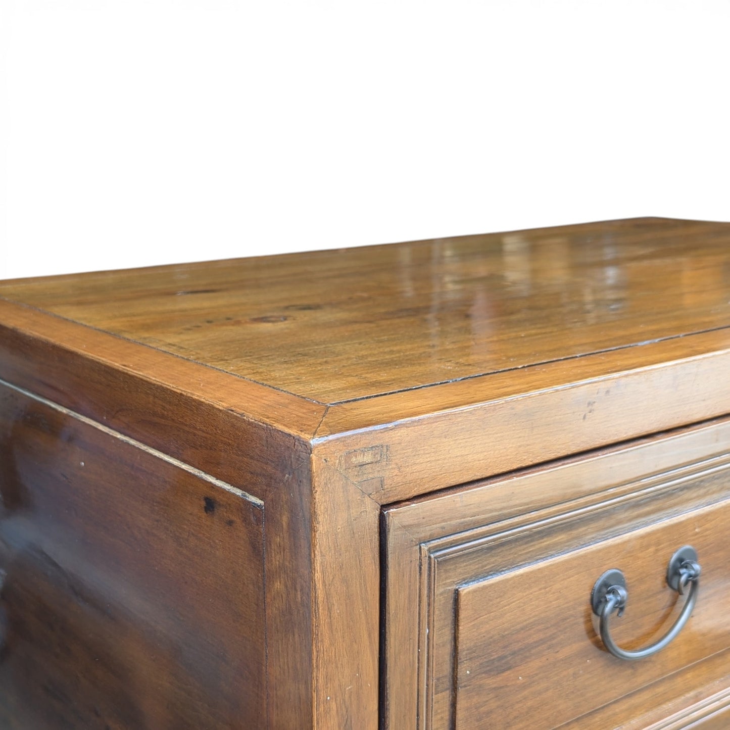 Elm End Table Cabinet | Late 20th Century | Chinese Hardwood