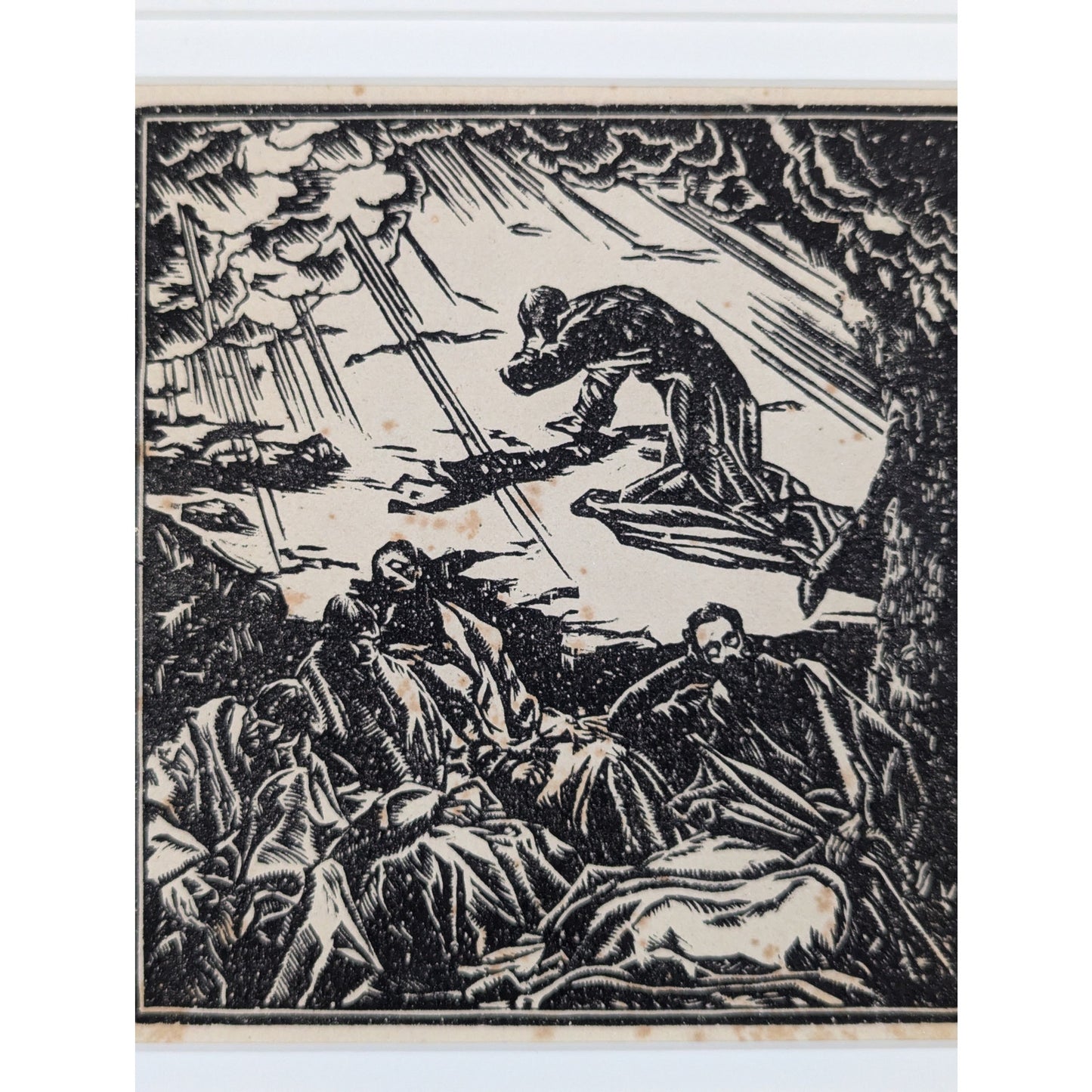 Christ on the Mount of Olives Woodcut