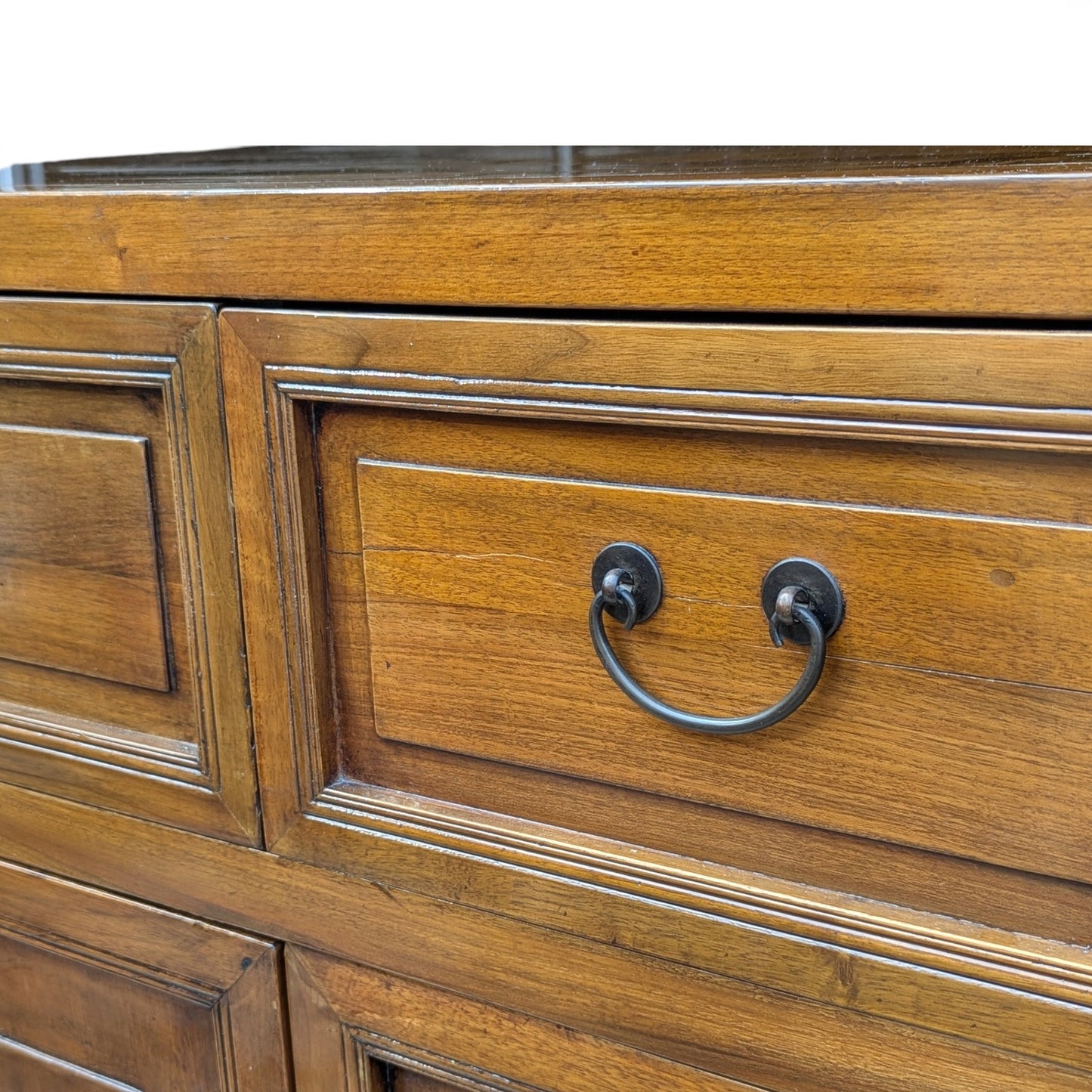 Elm End Table Cabinet | Late 20th Century | Chinese Hardwood