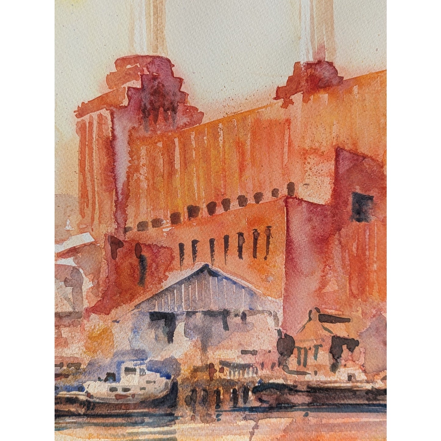 Charles Foster-Hall Battersea Power Station | 1996 | Signed Watercolor