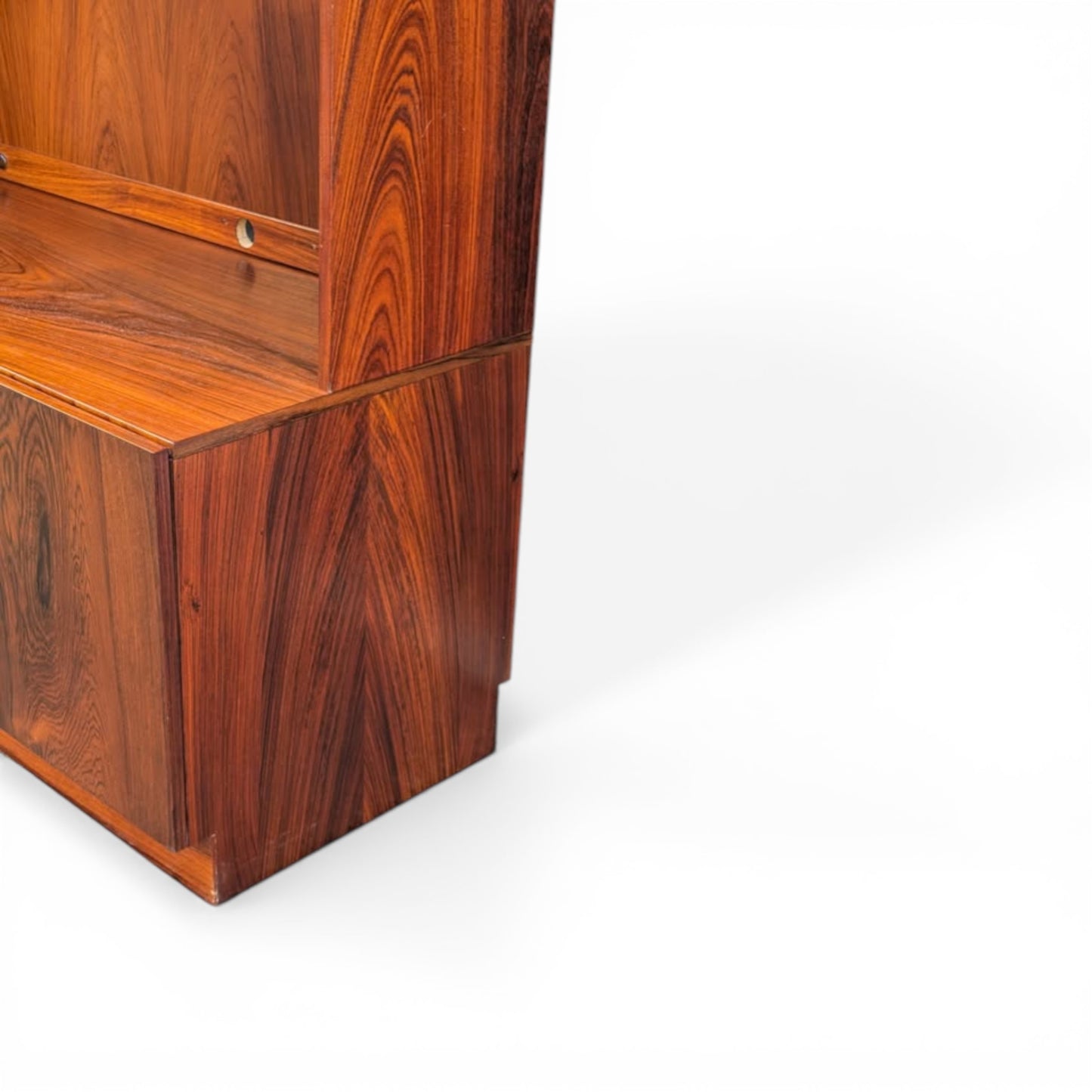 Danish Modern Brazilian Rosewood Bookcase Cabinet