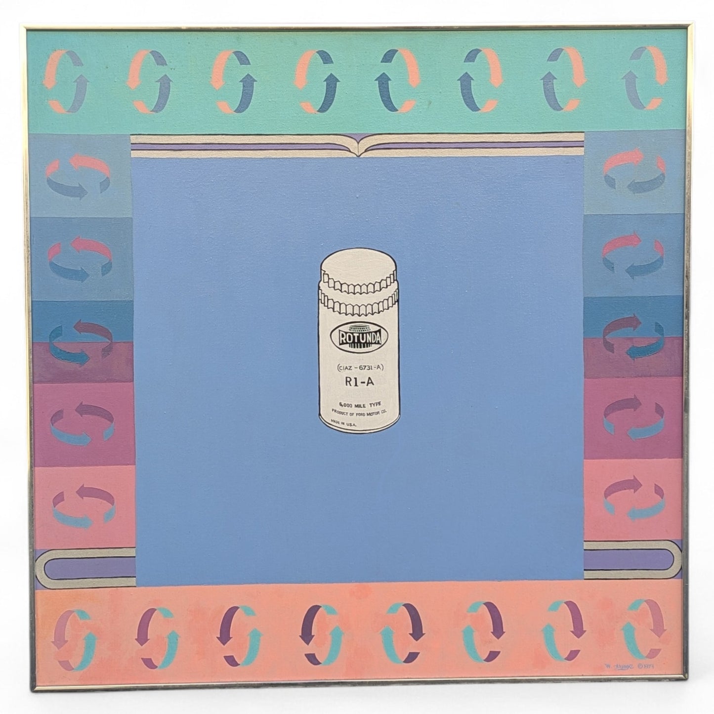 Wm. Jahnke, "Rotunda" | 1974 | Acrylic on Canvas