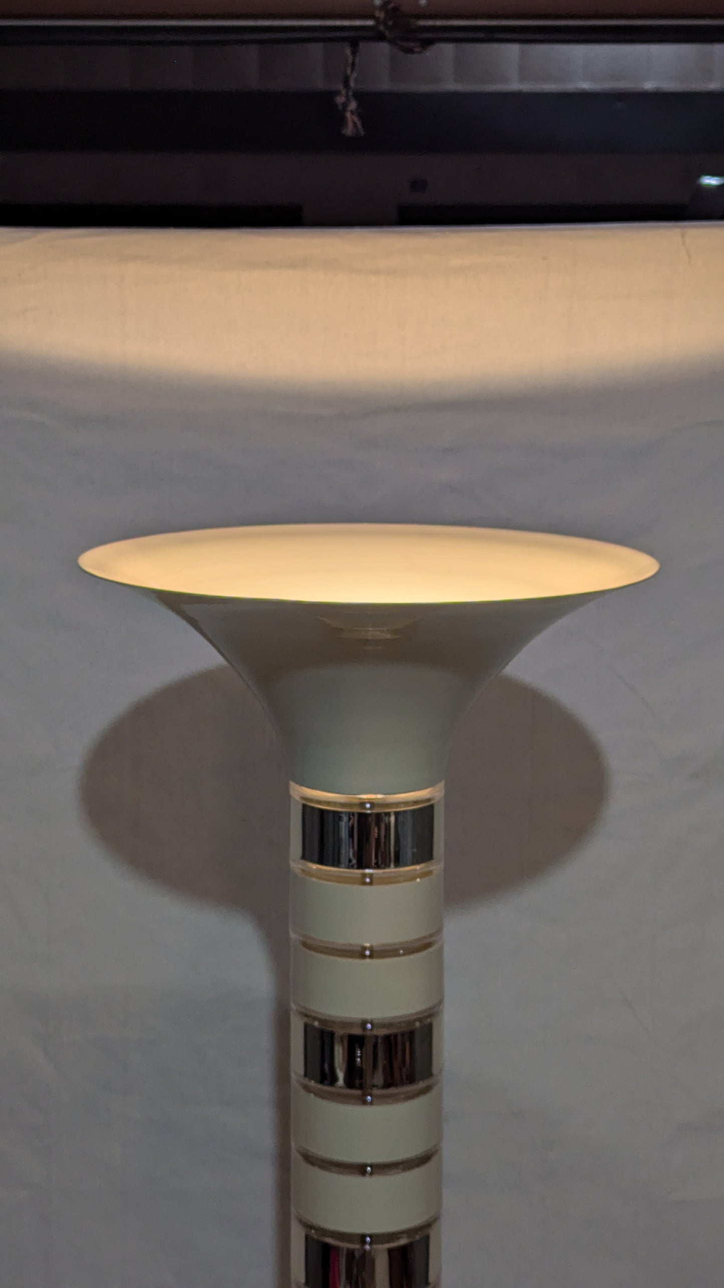 Postmodern Cream & Gold Stacked Skyscraper Floor Lamp