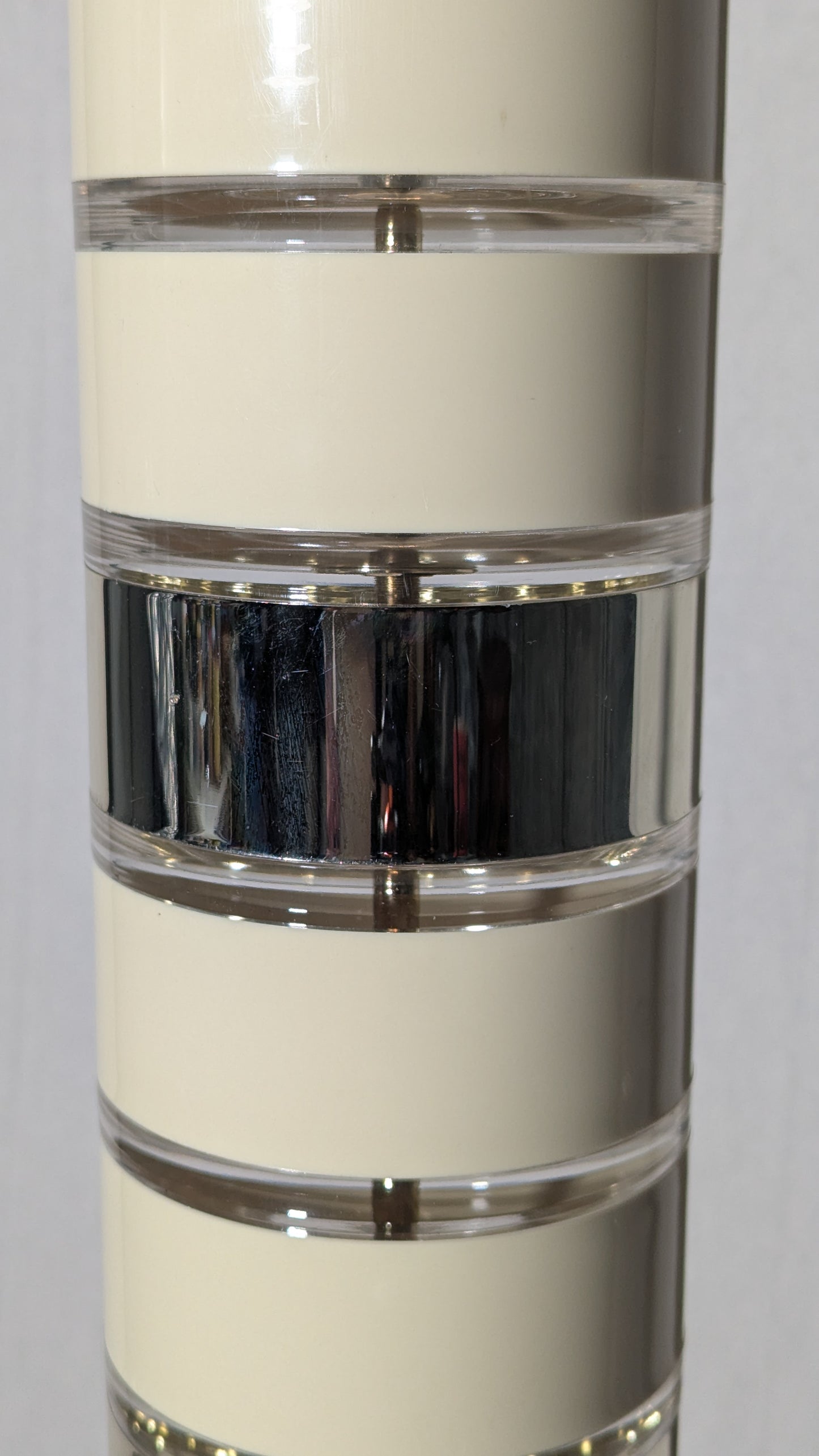 Postmodern Cream & Gold Stacked Skyscraper Floor Lamp