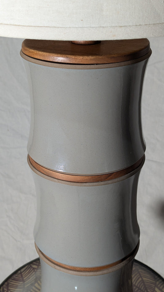 Gordon & Jane Martz for Marshall Studios Stoneware Bamboo Lamp