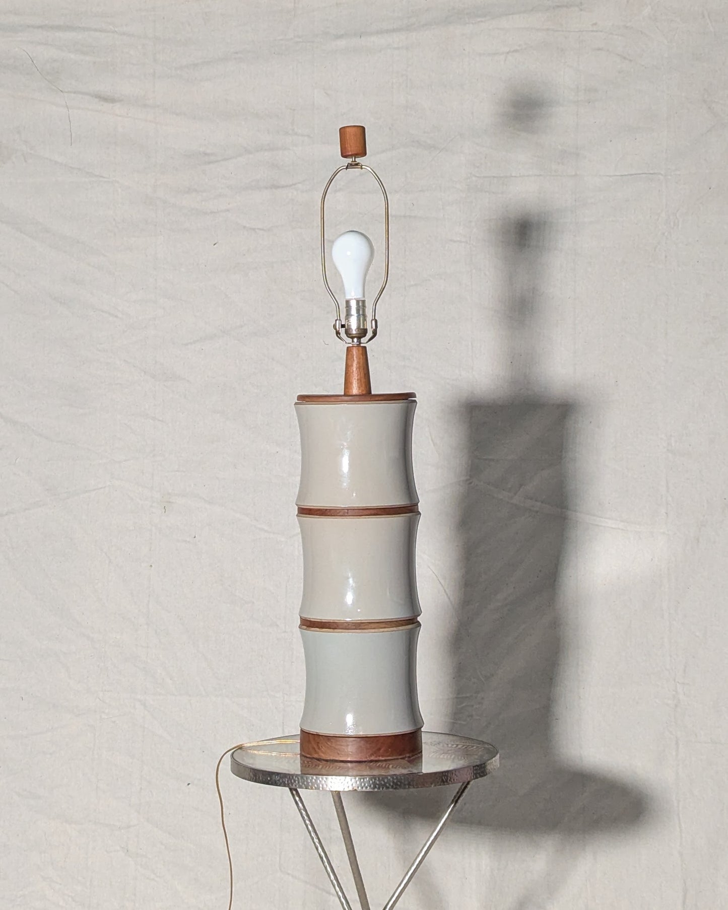 Gordon & Jane Martz for Marshall Studios Stoneware Bamboo Lamp