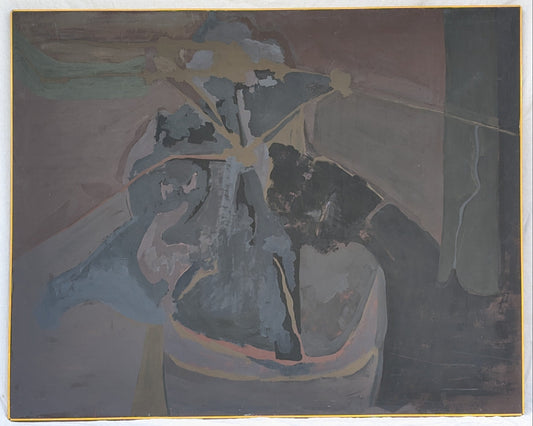 Monumental 60" California School Abstract Painting c. 1970s
