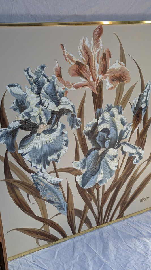 Large-Scale Floral Impasto by Letterman Studio, c. 1980