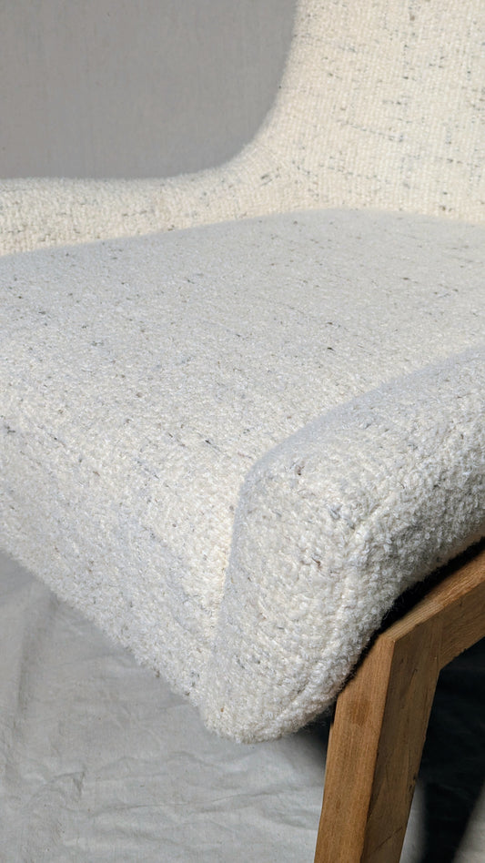 Verellen Fernando Wing Chair | Bouclé + Ash