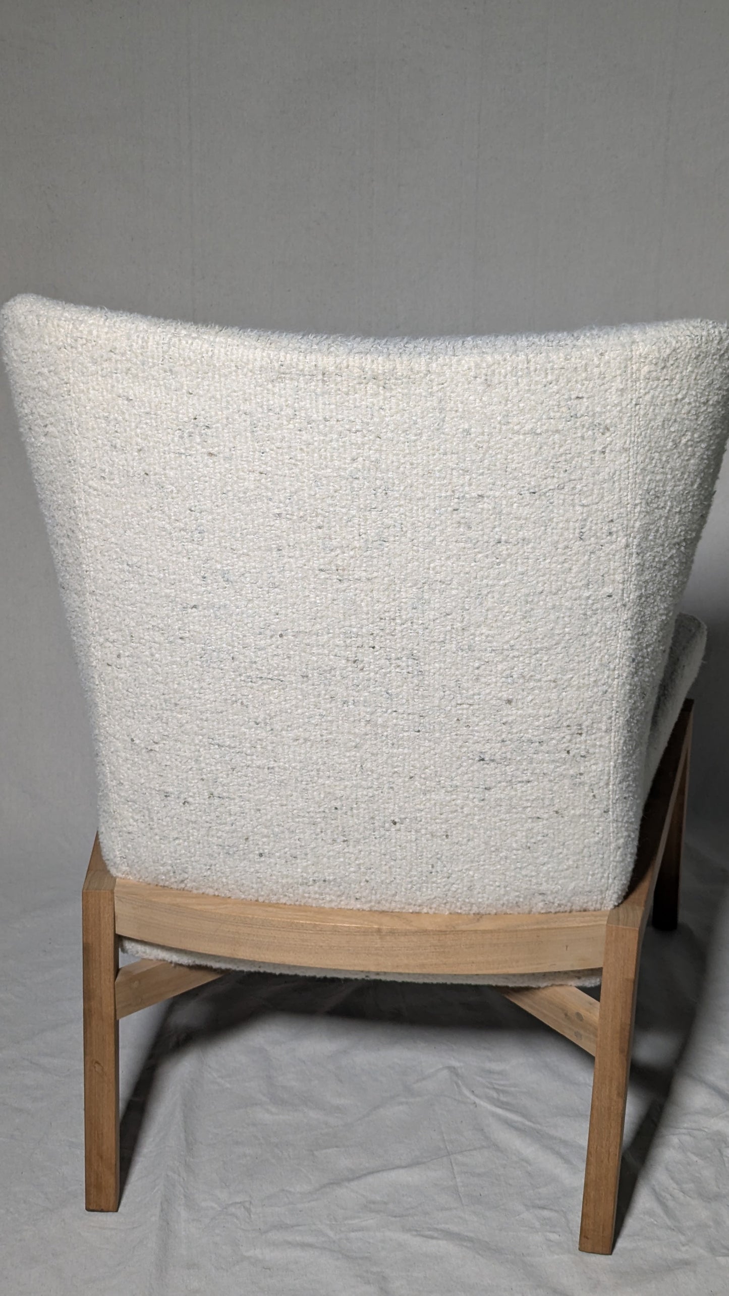 Verellen Fernando Wing Chair | Bouclé + Ash