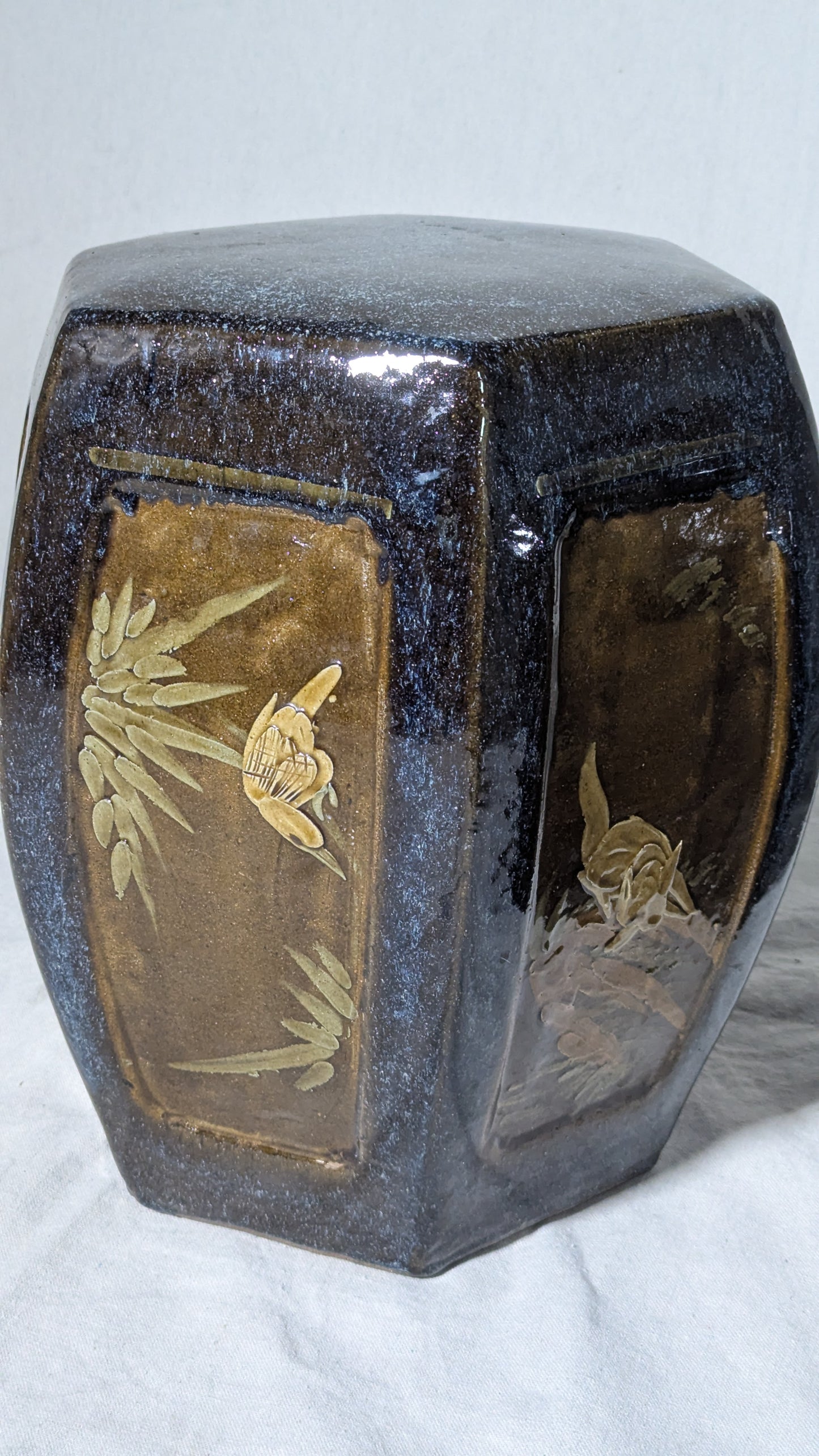 Pair of Vintage Chinese Ceramic Garden Stools