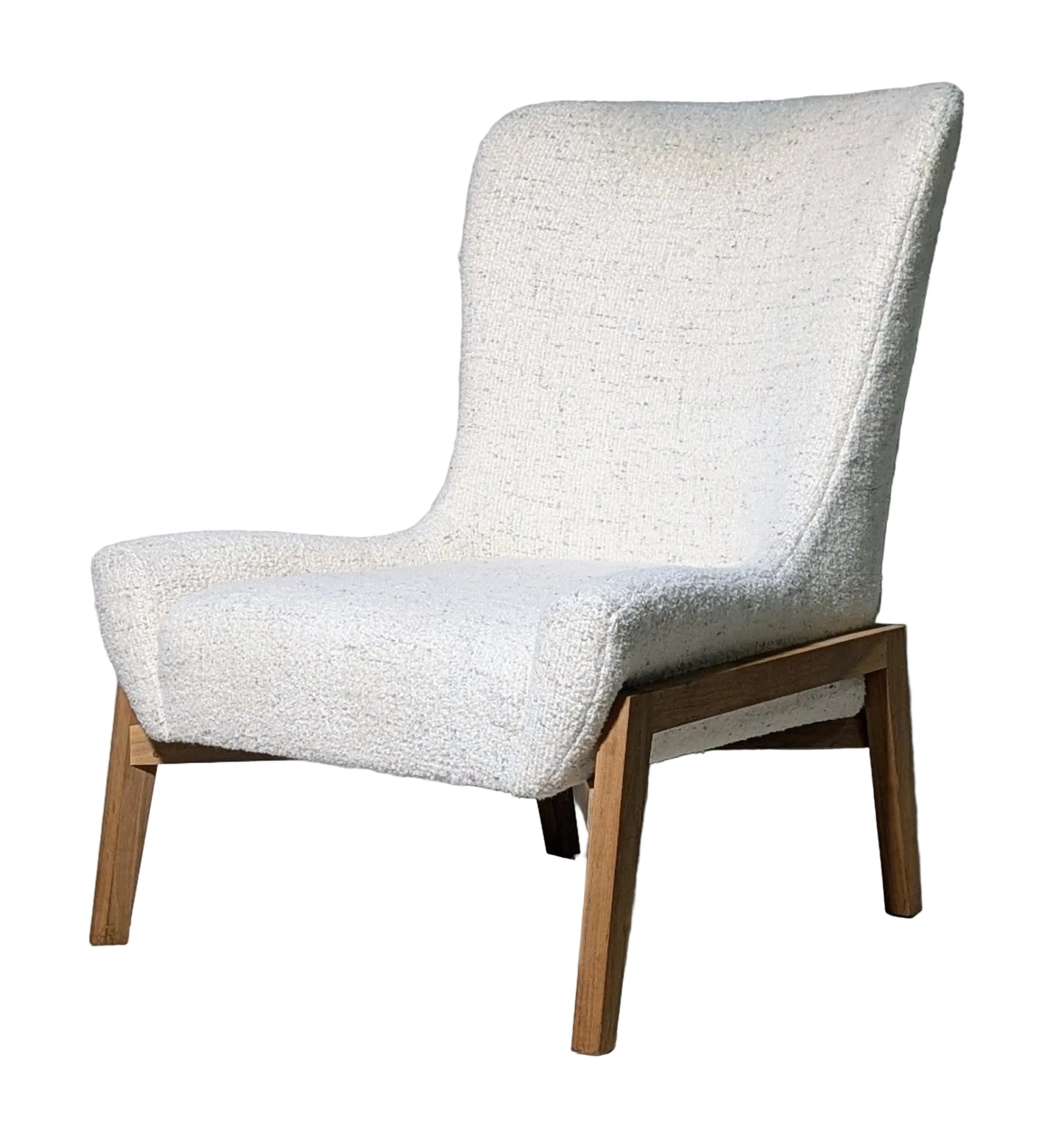 Verellen Fernando Wing Chair | Bouclé + Ash