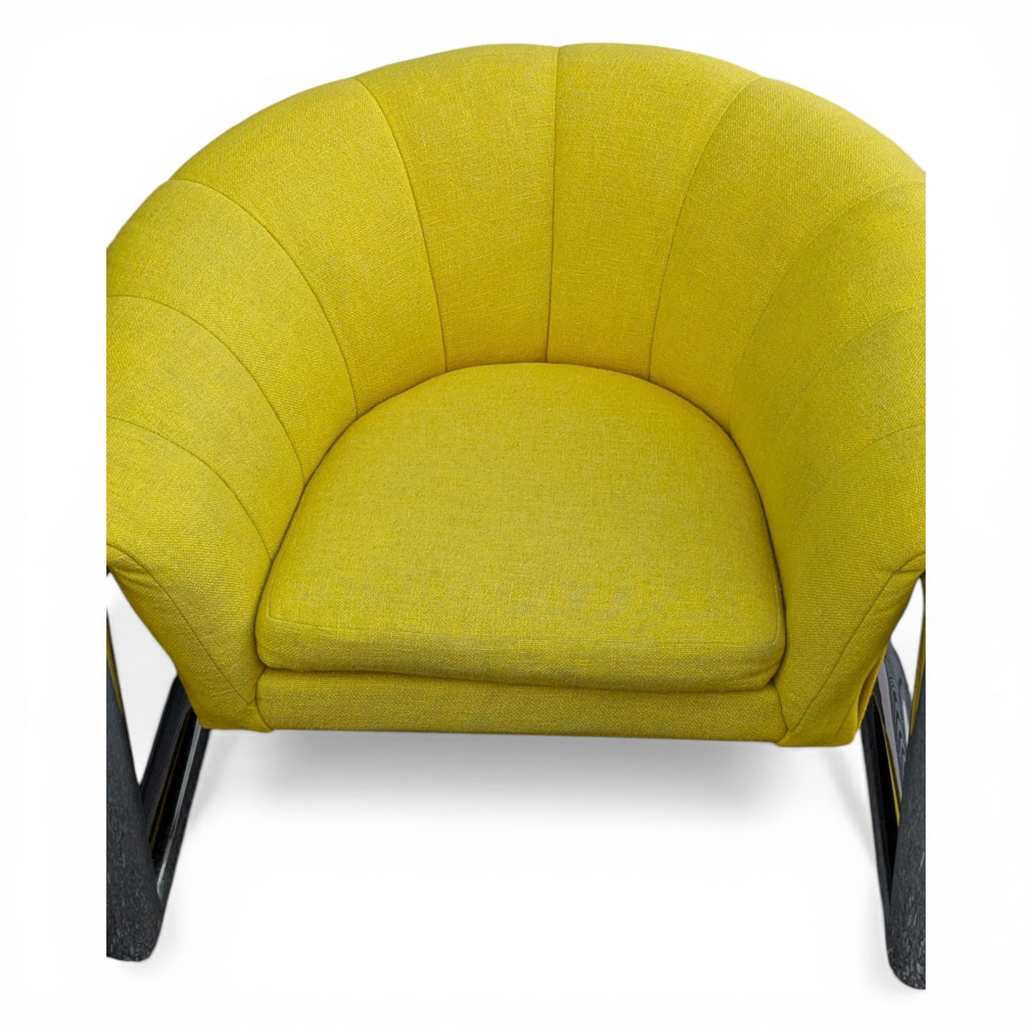 Pair of Jules Heumann for Metropolitan Furniture Channel-Back Lounge Chairs | c. 1972 | Polished Chrome