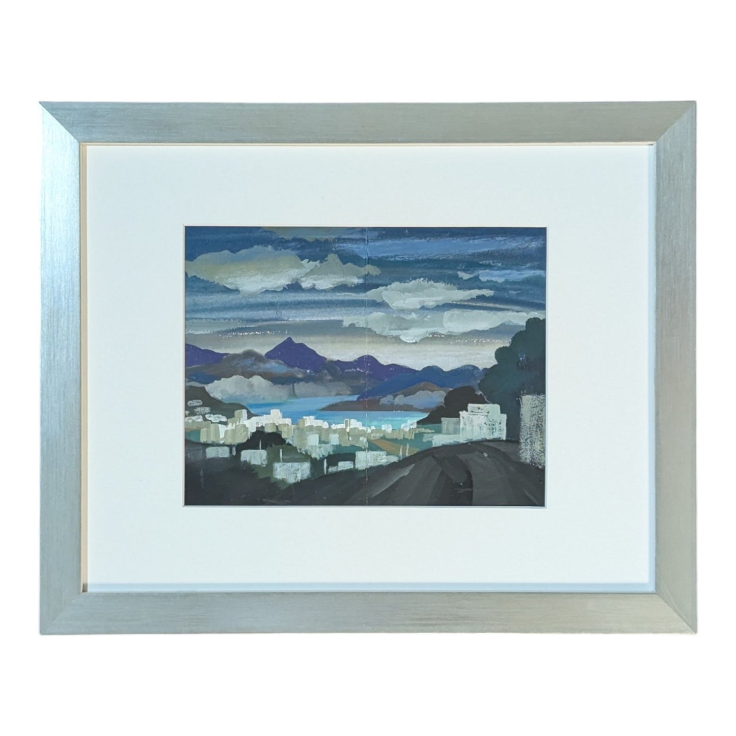 SF Cityscape from the Hills | c. 1940s | Gouache on Paper