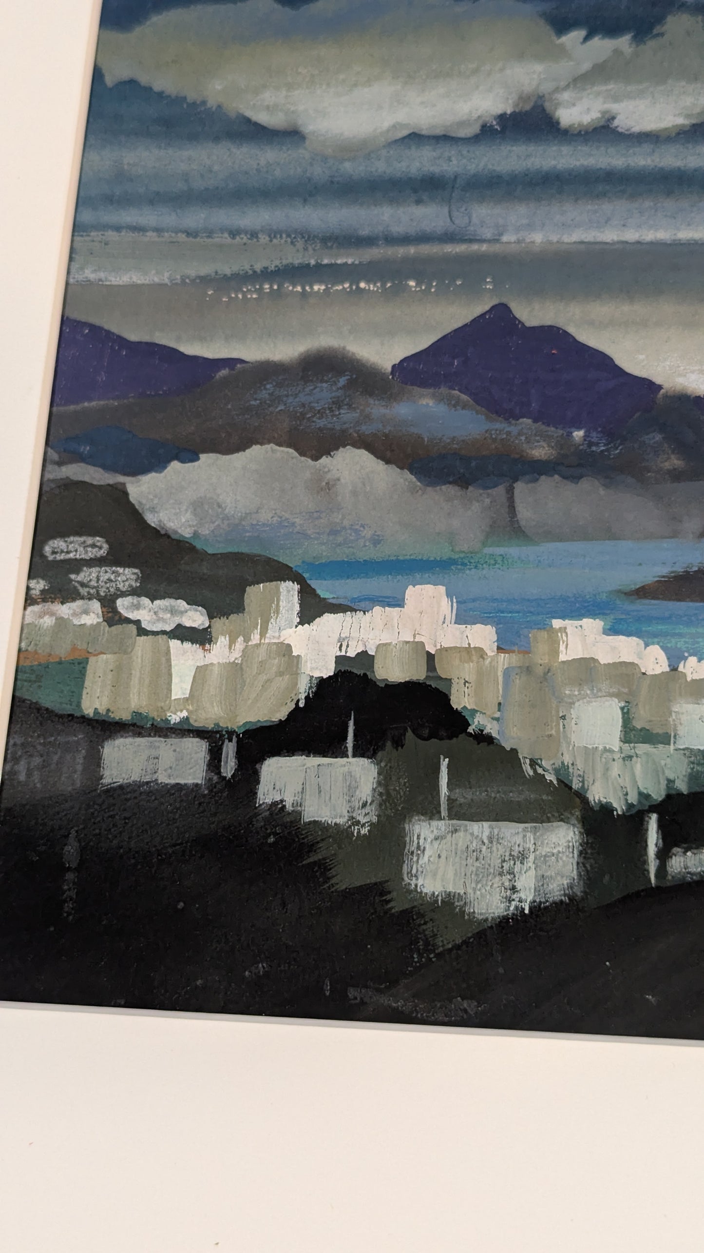 SF Cityscape from the Hills | c. 1940s | Gouache on Paper