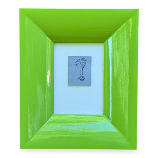 Whimsical Portrait Sketch | c. 1930s | Framed Original Ink Drawing