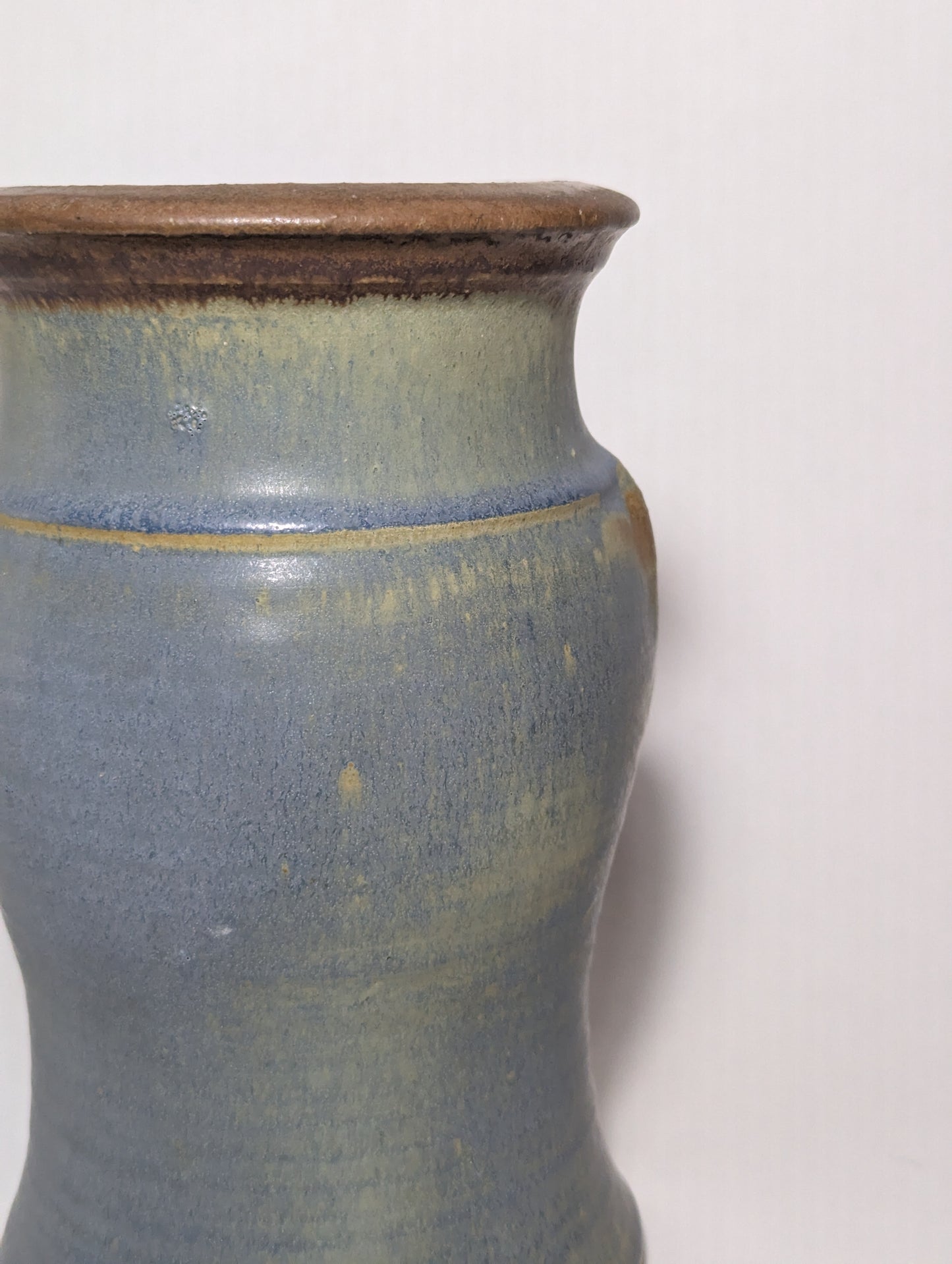 Wheel-Thrown Stoneware Vase | c. 1970s | Signed Davis
