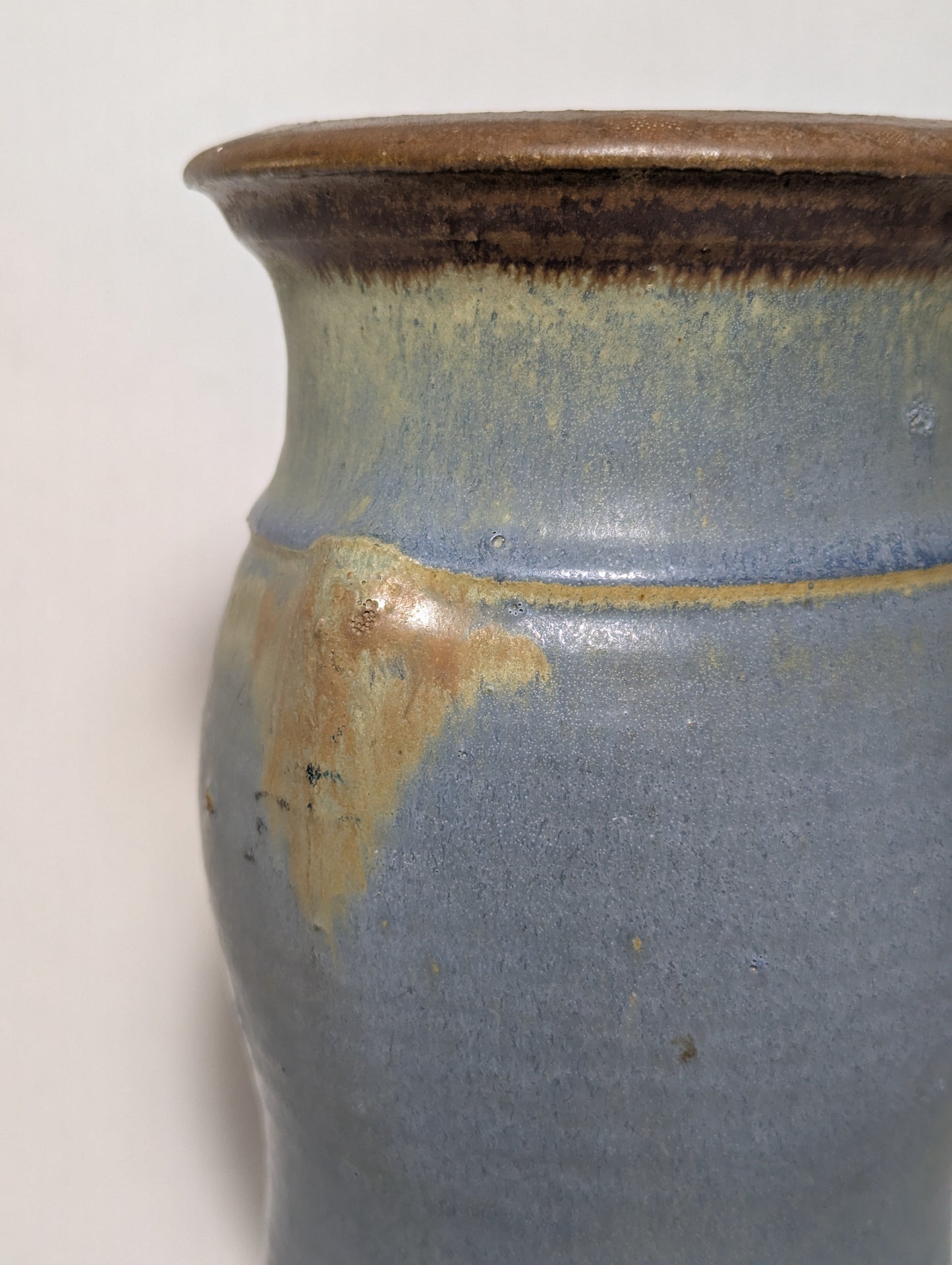 Wheel-Thrown Stoneware Vase | c. 1970s | Signed Davis