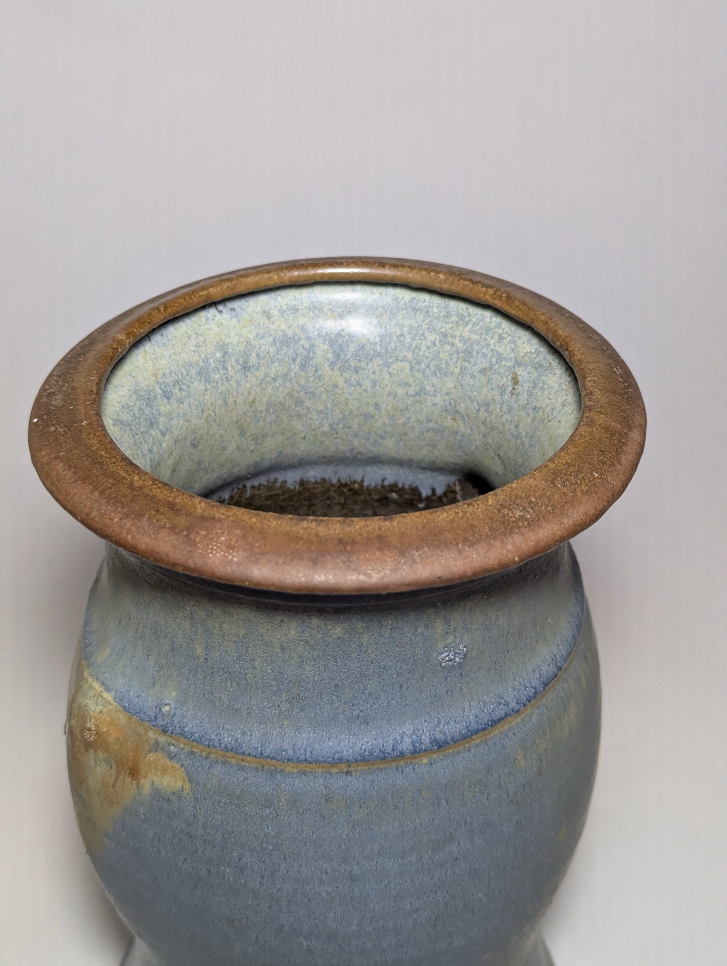Wheel-Thrown Stoneware Vase | c. 1970s | Signed Davis