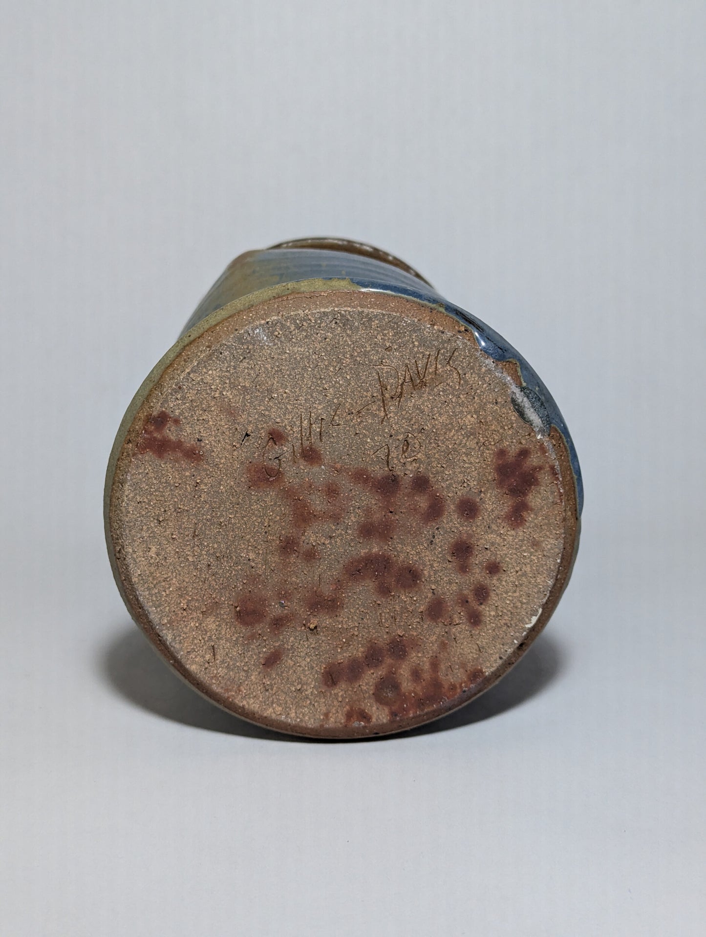 Wheel-Thrown Stoneware Vase | c. 1970s | Signed Davis