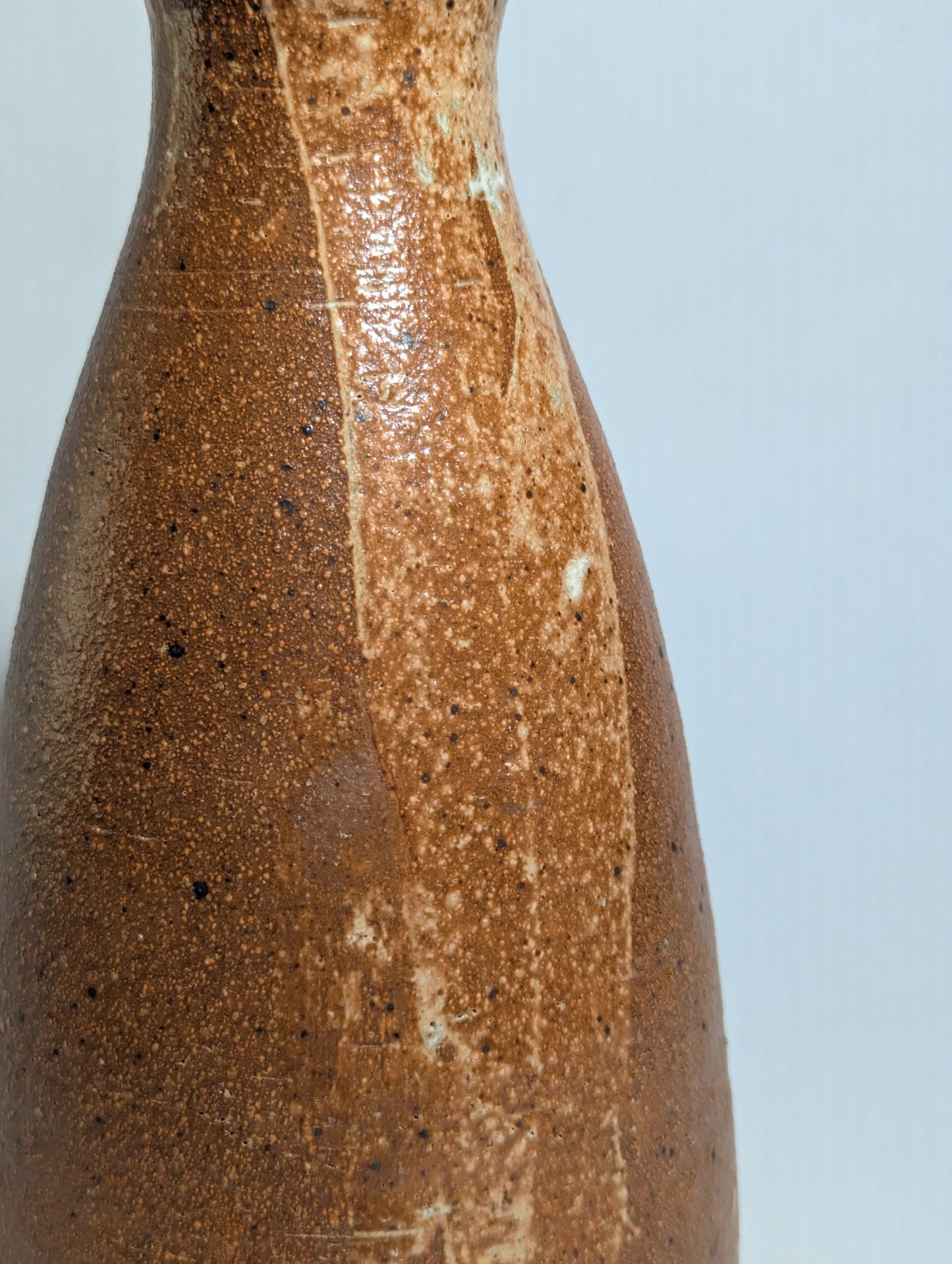 Studio Pottery Tokkuri Vase | c. 1970s | Japanese Stoneware