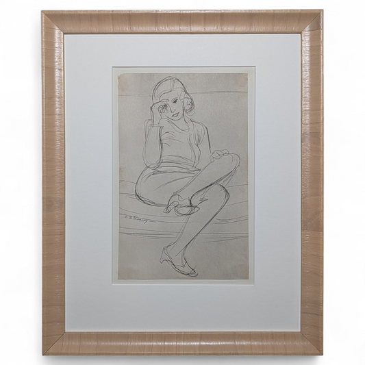 Seated Figure | c. 1950s | Ink on Paper