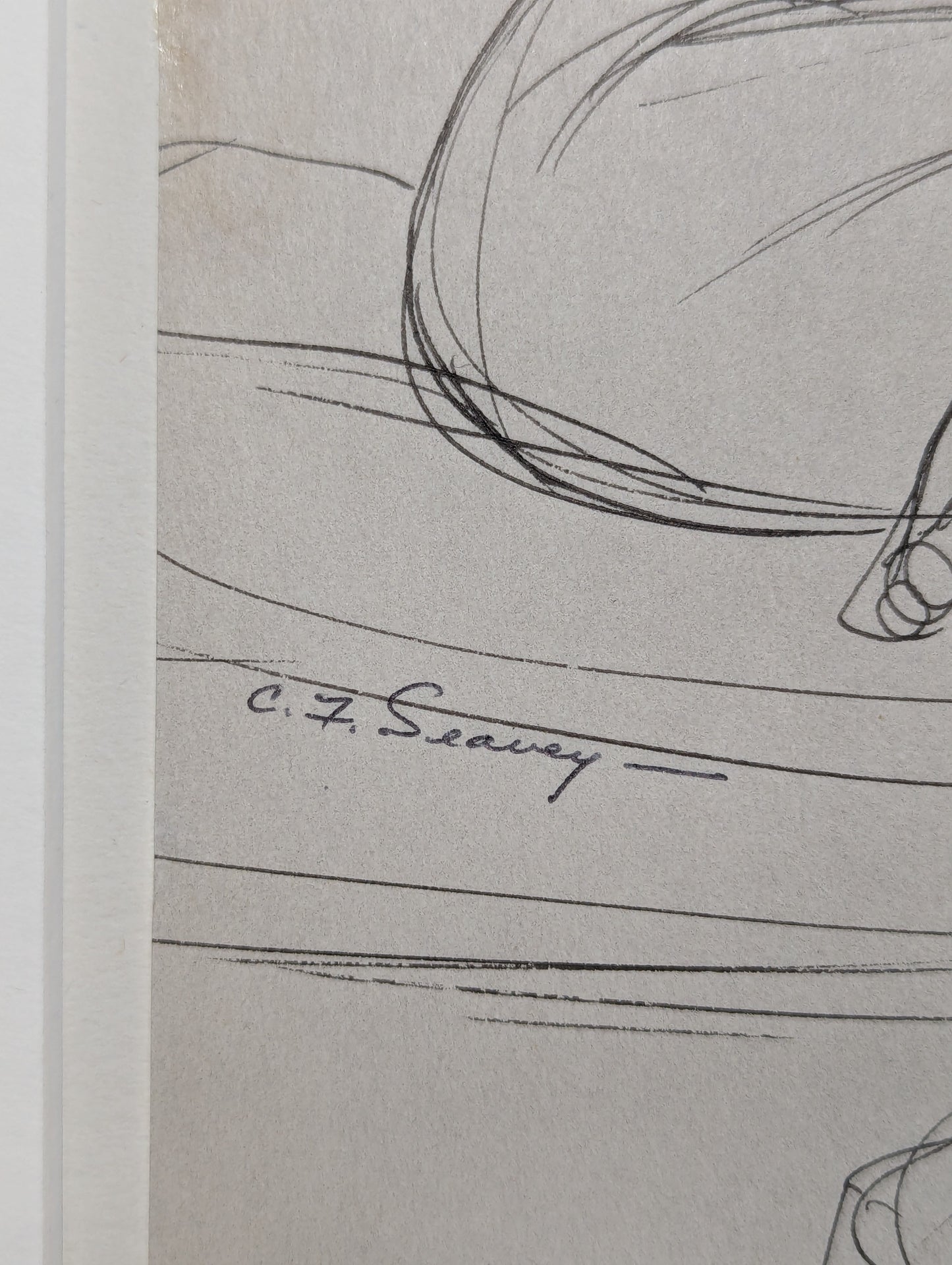 Seated Figure | c. 1950s | Ink on Paper