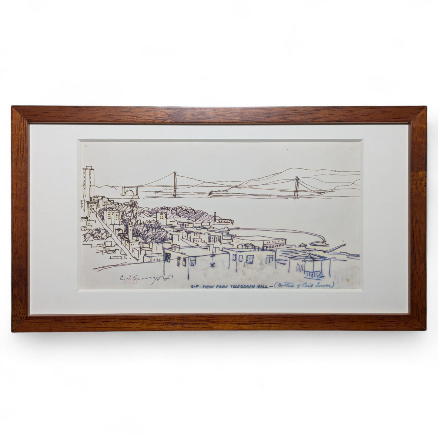 SF Cityscape | c. 1930s | Ink on Paper