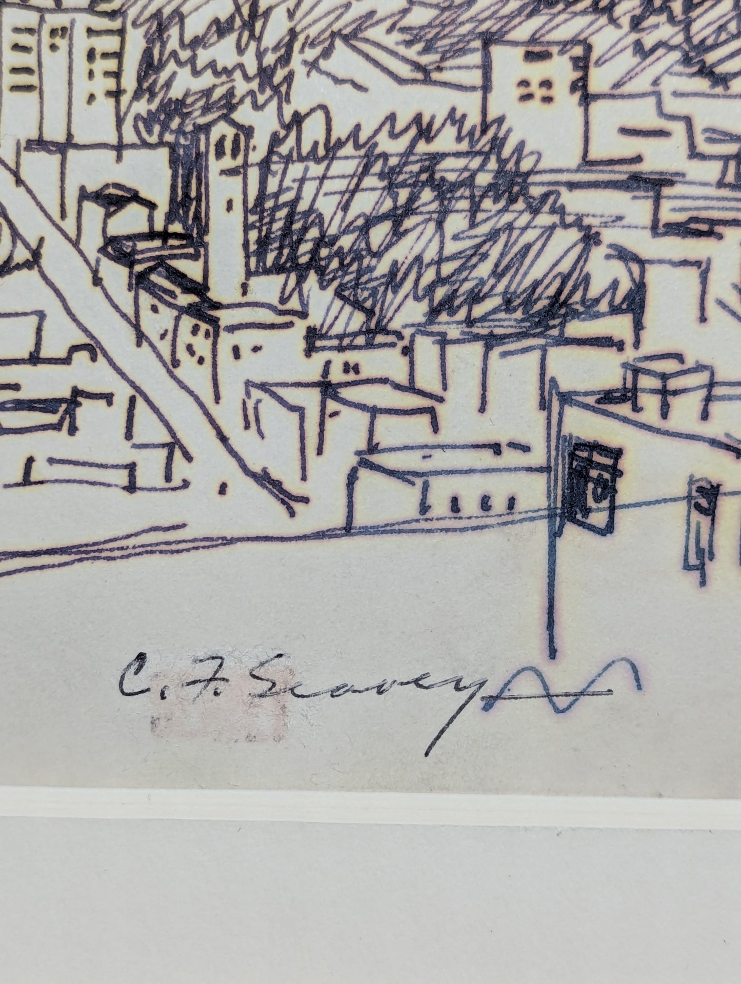 SF Cityscape | c. 1930s | Ink on Paper