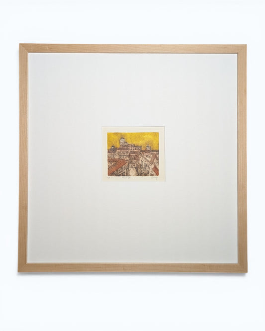 Original Color Etching "Malaga" | Signed Artist's Proof