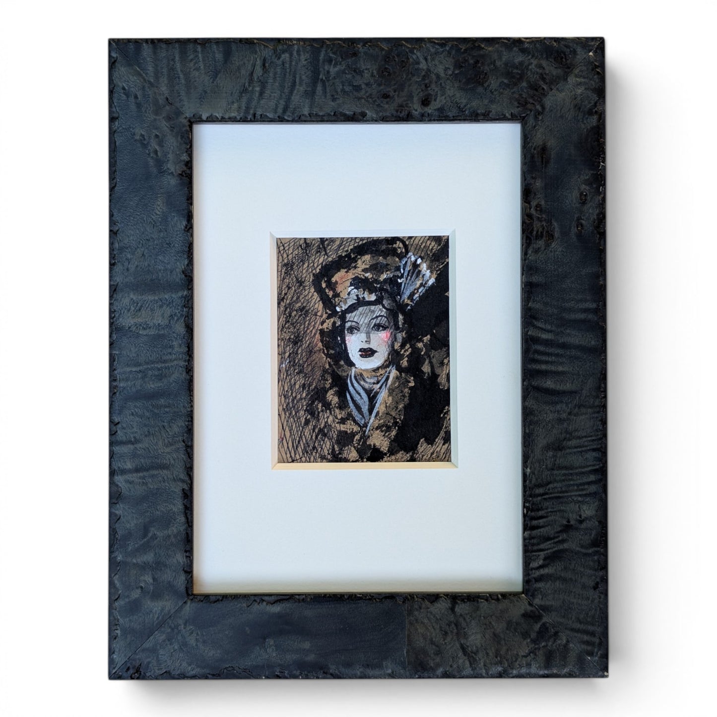 Clyde Seavey Art Deco Woman | Mixed Media