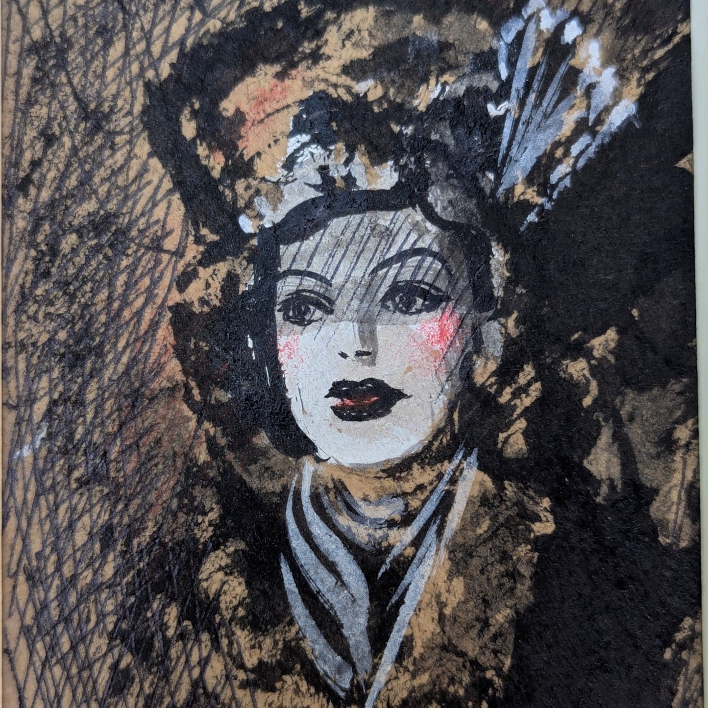 Clyde Seavey Art Deco Woman | Mixed Media
