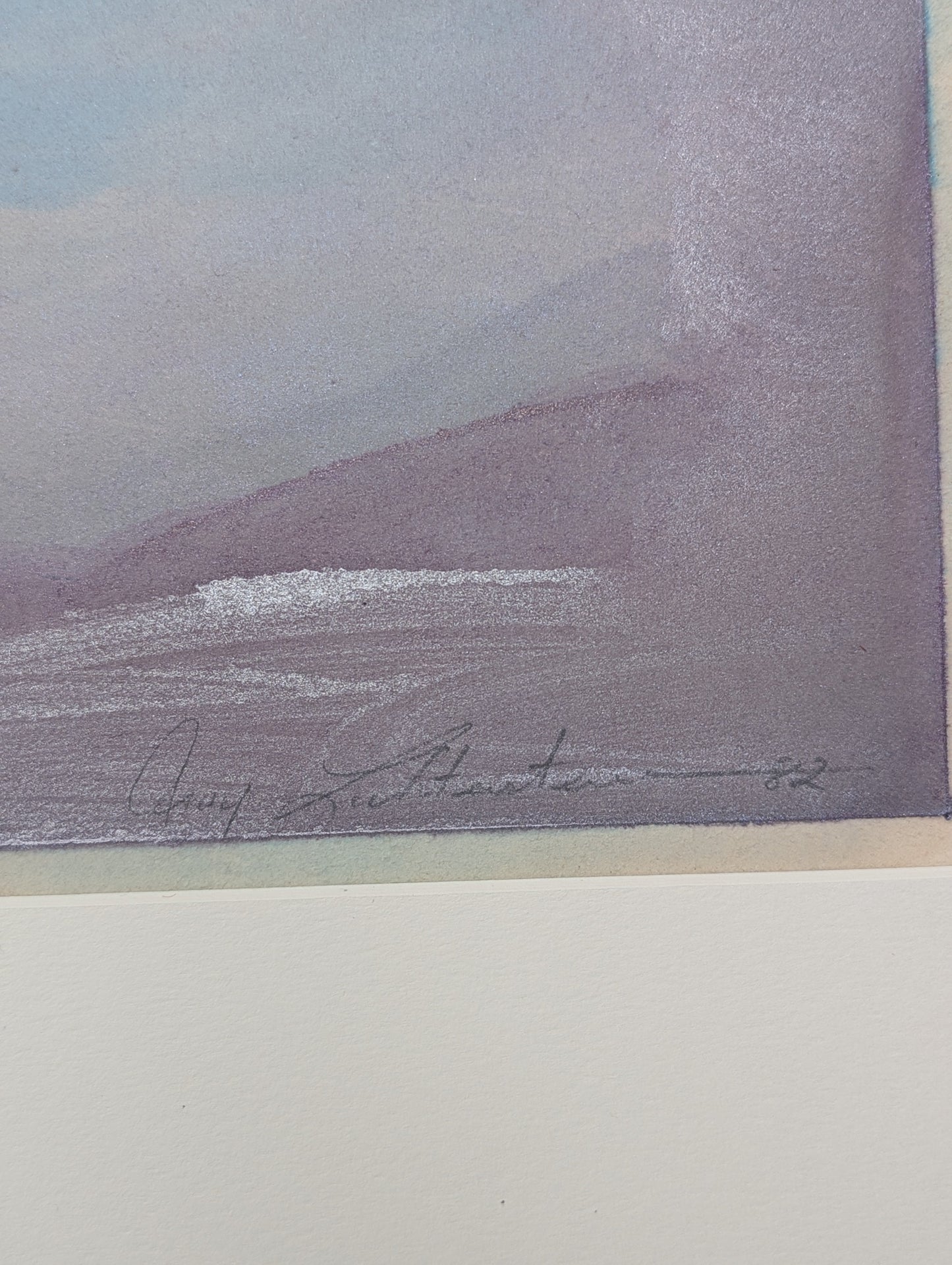 Gary Lichtenstein Atmospheric Landscape | 1982 | Mixed Media on Paper
