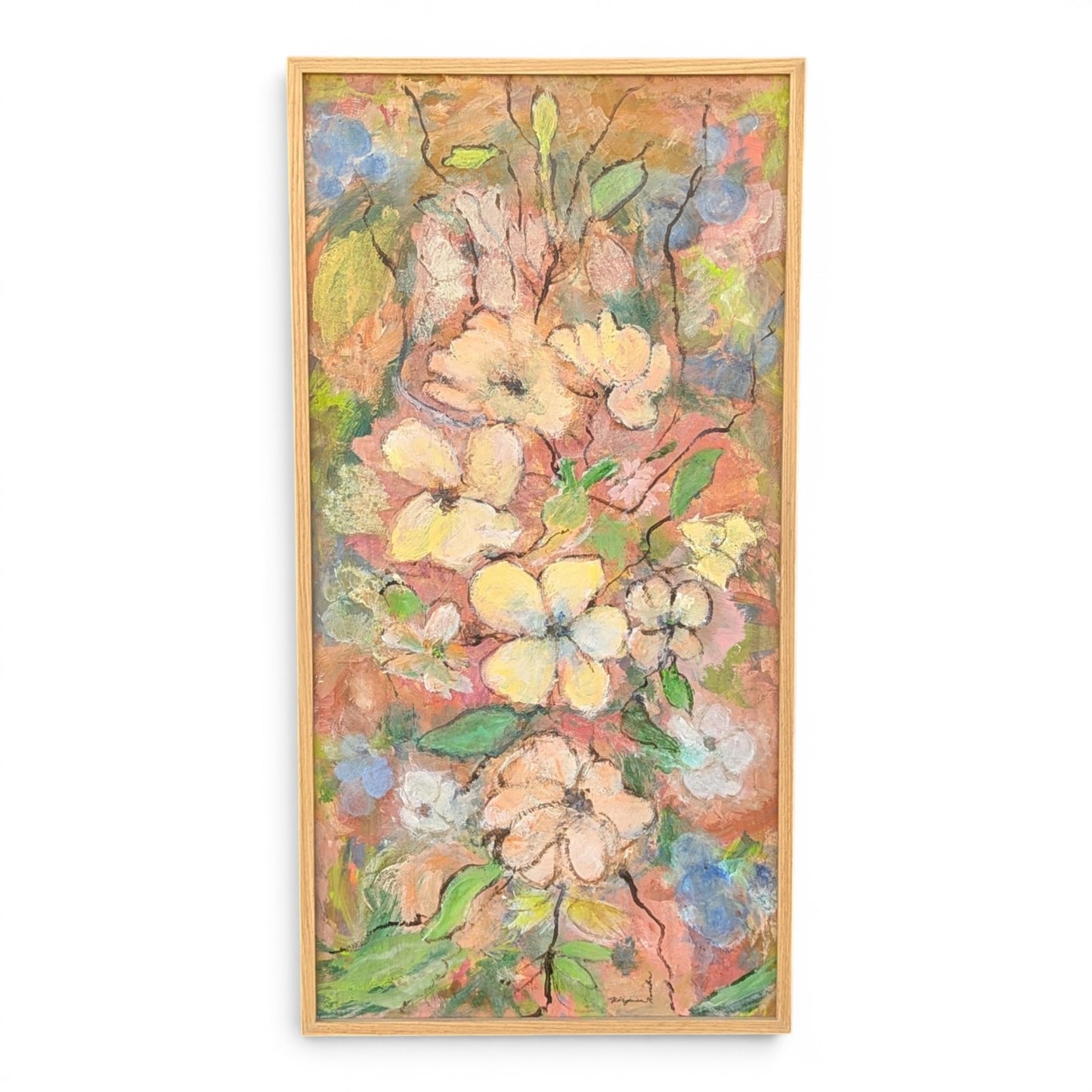 Virginia Banks Abstract Floral | Oil on Board
