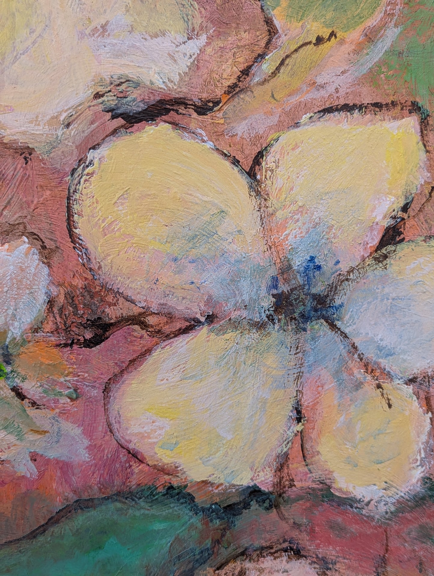 Virginia Banks Abstract Floral | Oil on Board