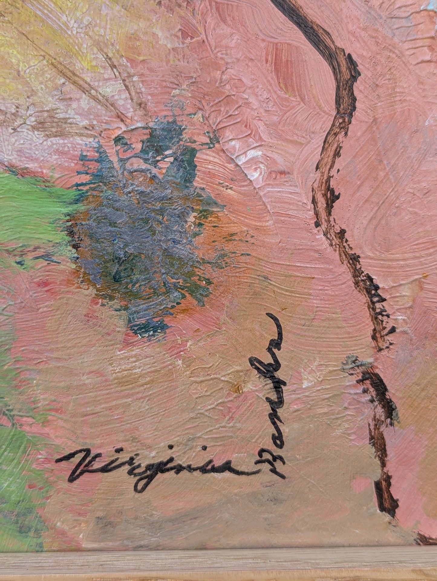 Virginia Banks Abstract Floral | Oil on Board