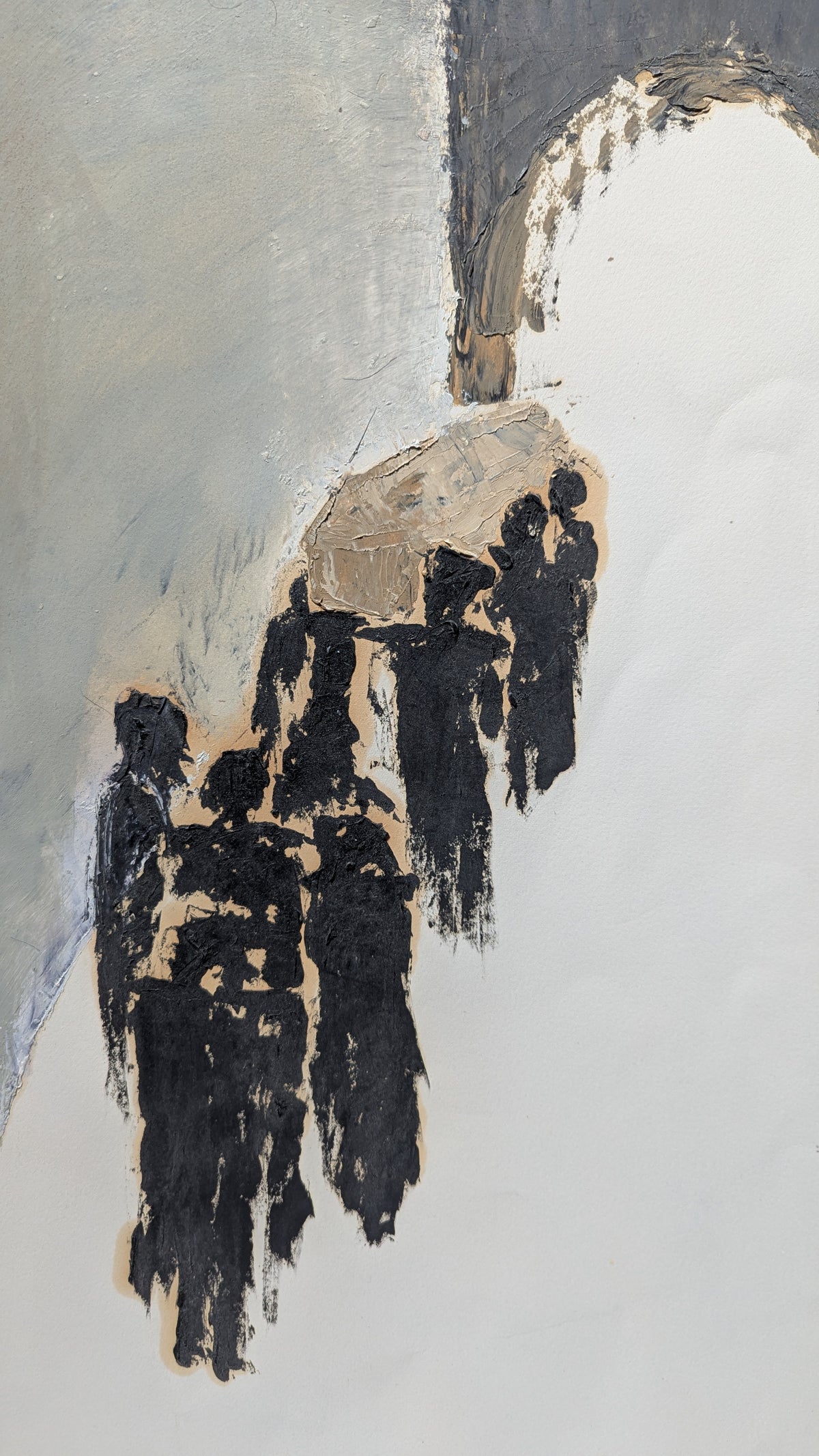 Christine DeMeo Procession | Oil on Paper | Sonoma Artist