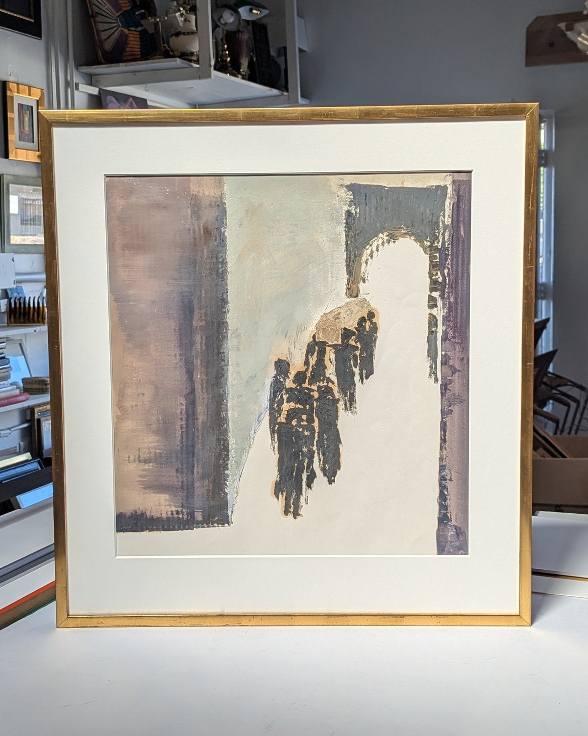 Christine DeMeo Procession | Oil on Paper | Sonoma Artist