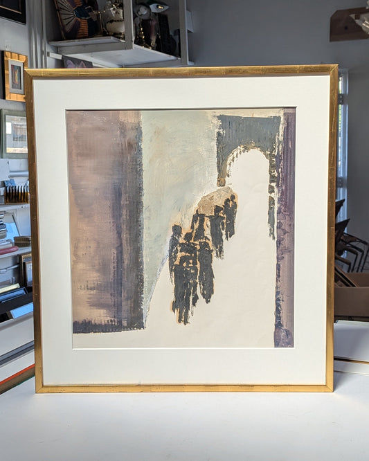 Christine DeMeo Procession | Oil on Paper | Sonoma Artist