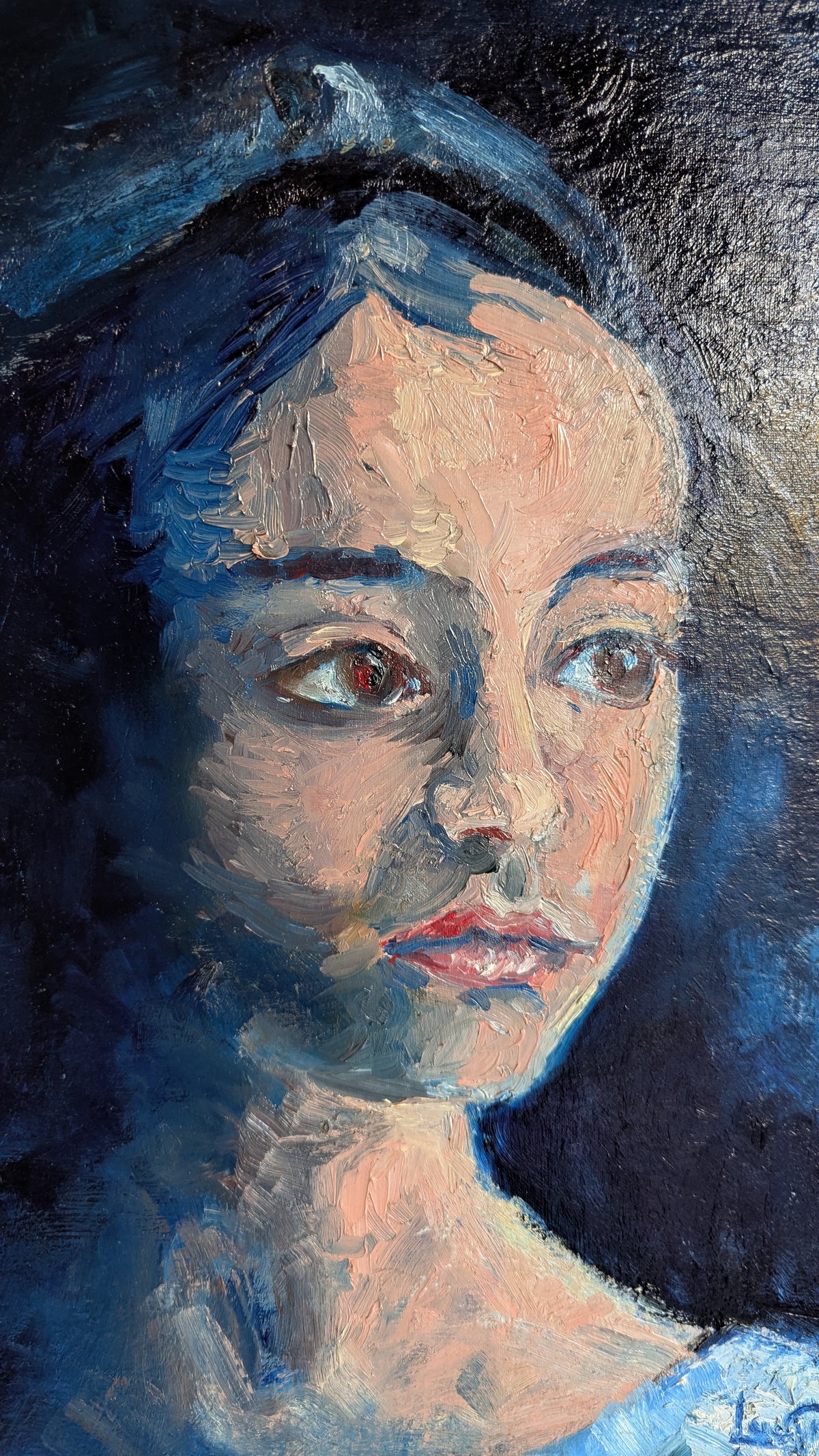 Portrait of a Young Woman, "Attitude" | c. 1960s | Oil on Board