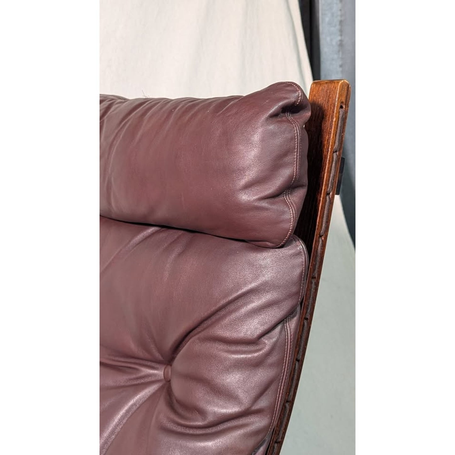 Ingmar Relling Westnofa Siesta Lounge Chair Pair + Ottoman Oxblood Leather MCM