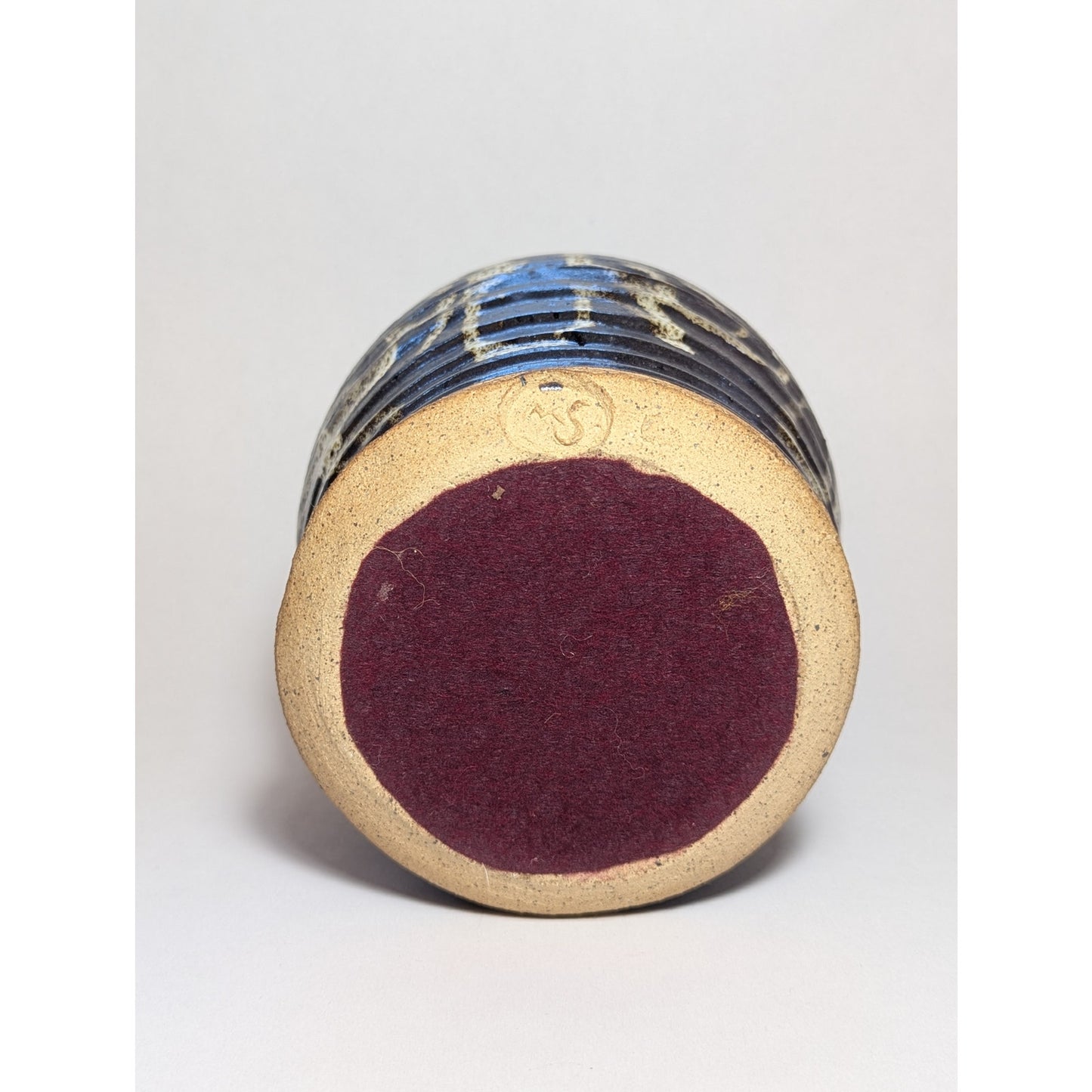 Studio Pottery Bottle Vase | c. 1970s | Black Tenmoku & Nuka Slip