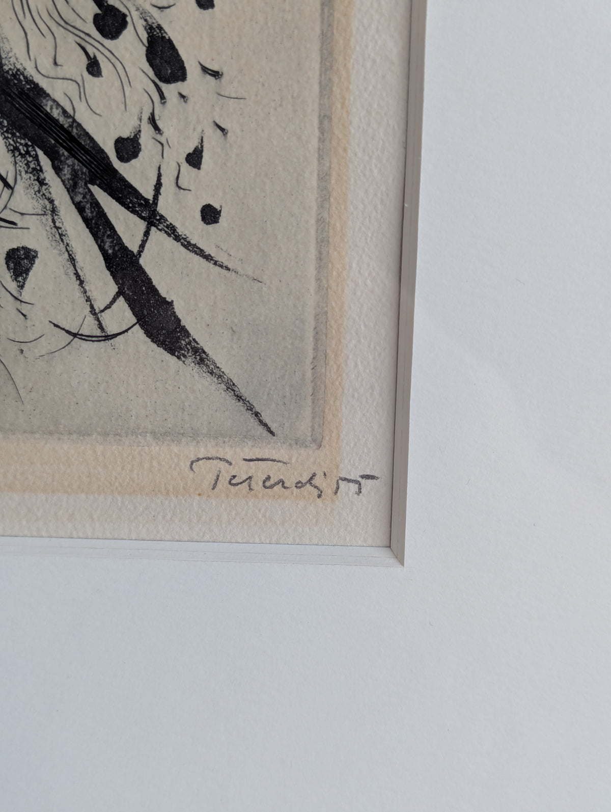 Abstract Etching | Mid-Century | Pencil Signed