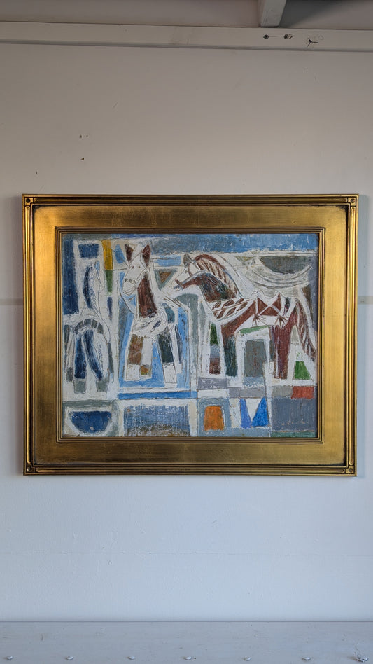 Gail Cole Three Points of View | 1963 | Acrylic on Board