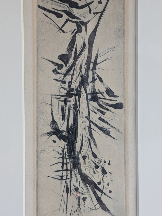 Abstract Etching | Mid-Century | Pencil Signed